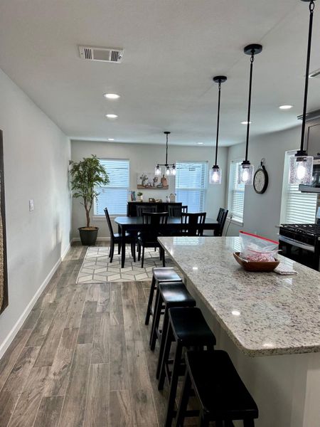 Kitchen and dining Rooms