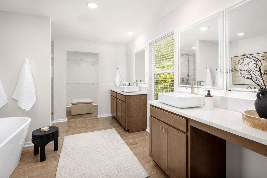 Furnished interior view inside a new home in The Woodlands Preserve, Jackson (Image 17).