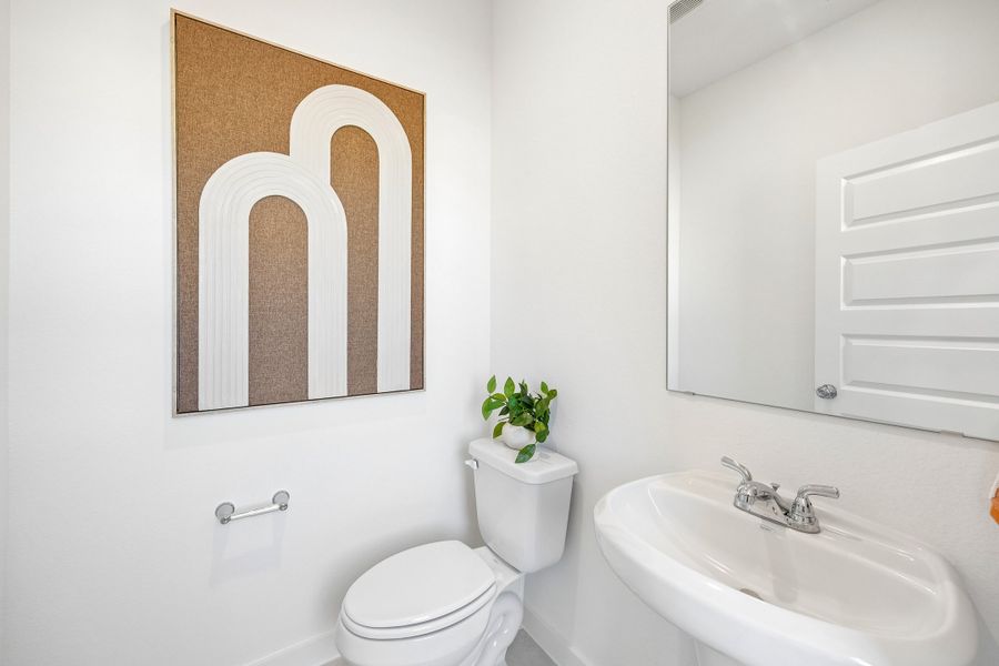 Half Bath in the Magnolia home plan by Trophy Signature Homes – REPRESENTATIVE PHOTO Half Bath in the Magnolia home plan by Trophy Signature Homes – REPRESENTATIVE PHOTO
