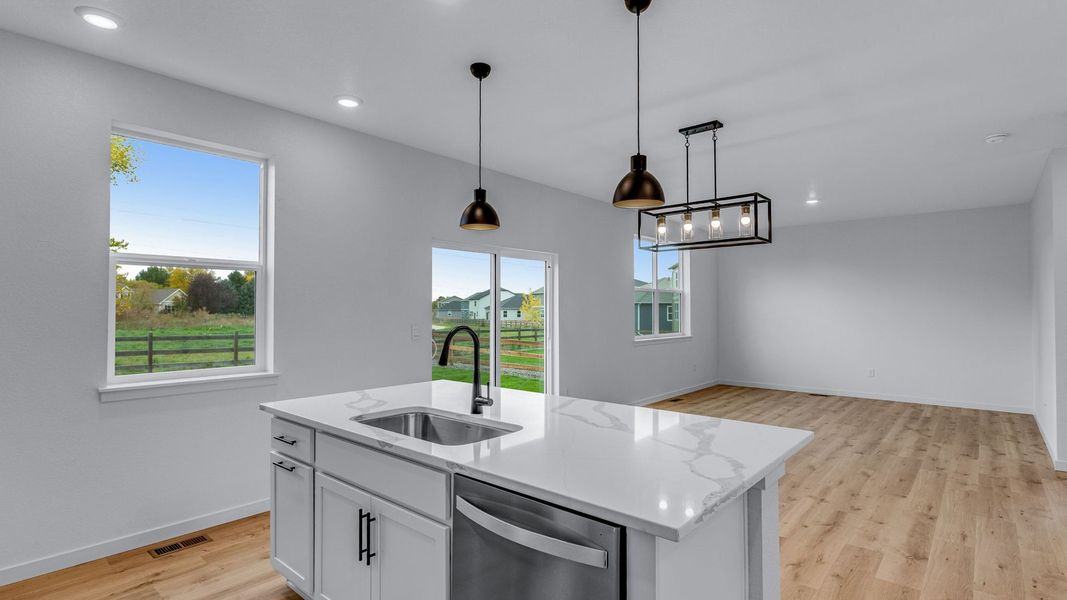 Furnished interior view inside a new home in Vista Meadows, Fort Lupton (Image 5).
