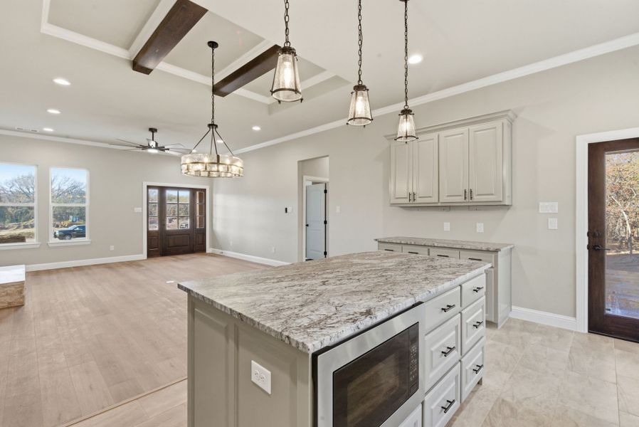 Representative furnished interior of a home built from the Canyon Plan by Zeal Home Builders in Sunrise Point, Weatherford (Image 16).