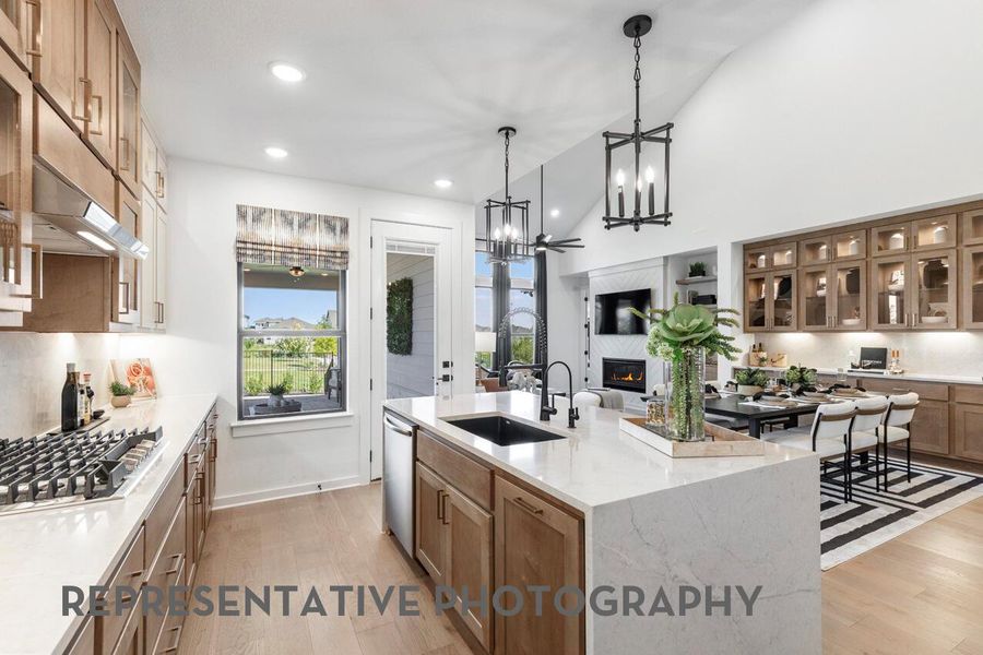 Furnished interior view inside a new home in Easton Park, Austin (Image 9).