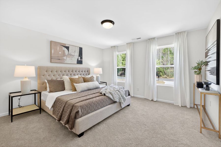 Furnished interior view inside a new home in Grandview, Albemarle (Image 15). Furnished interior view inside a new home in Grandview, Albemarle (Image 15).