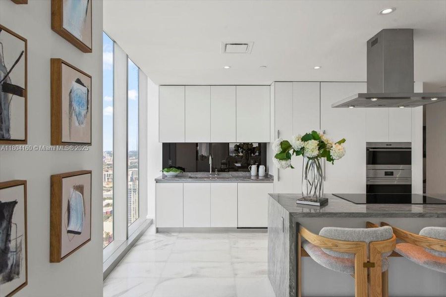 Furnished interior view inside a new home in , Miami (Image 12).