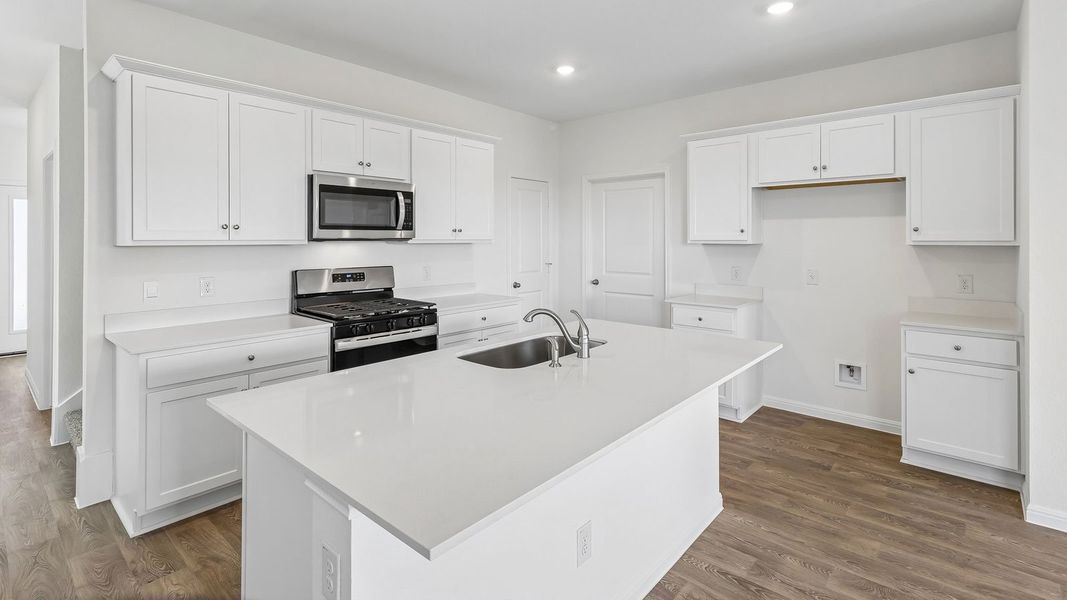 Furnished interior view inside a new home in Southgrove, Kyle (Image 6).