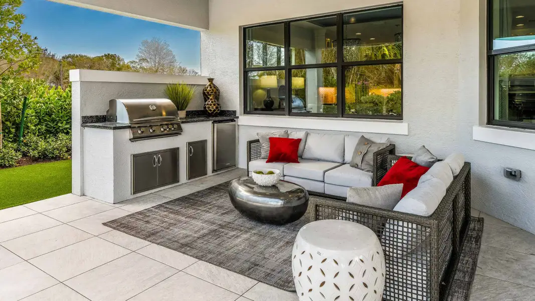 Covered Lanai and Summer Kitchen Covered Lanai and Summer Kitchen