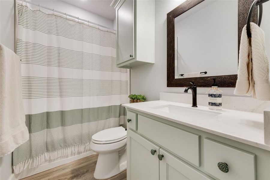 Furnished interior view inside a new home in , Krum (Image 8).