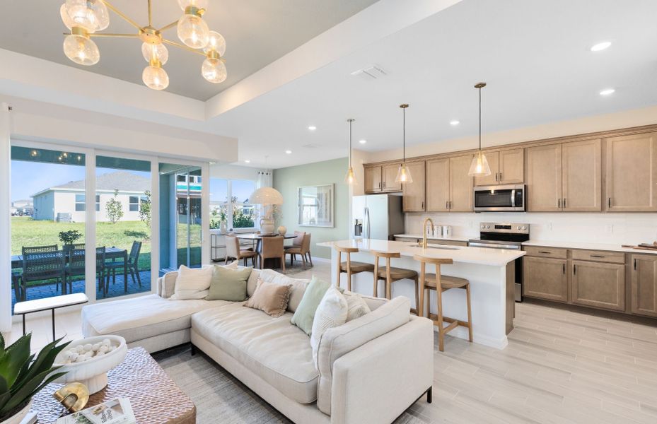 Representative furnished interior of a home built from the Concord by Pulte Homes in Tohoqua, Kissimmee (Image 5). Representative furnished interior of a home built from the Concord by Pulte Homes in Tohoqua, Kissimmee (Image 5).