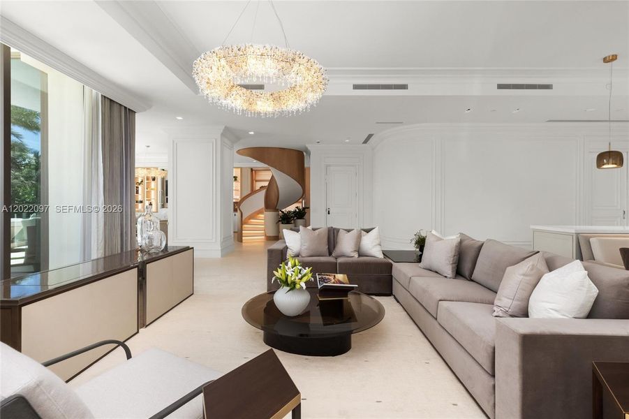 Furnished interior view inside a new home in , Sunny Isles Beach (Image 35).