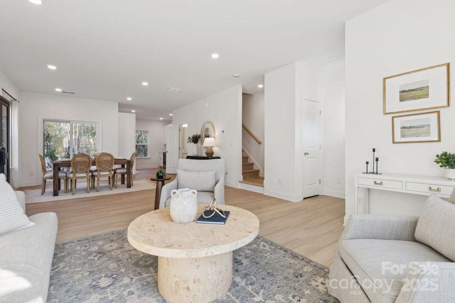 Furnished interior view inside a new home in , Charlotte (Image 9).