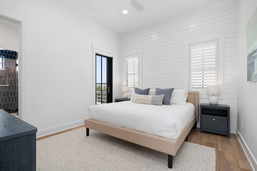 Primary bedroom carriage house-2nd floor. Primary bedroom carriage house-2nd floor.
