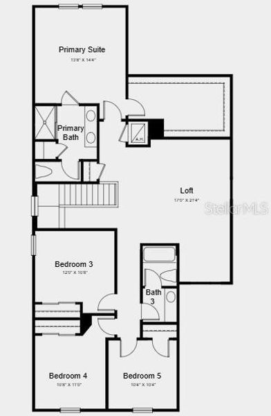 2D floor plan layout of this home in Marion Creek, Haines City, FL (Image 2). 2D floor plan layout of this home in Marion Creek, Haines City, FL (Image 2).
