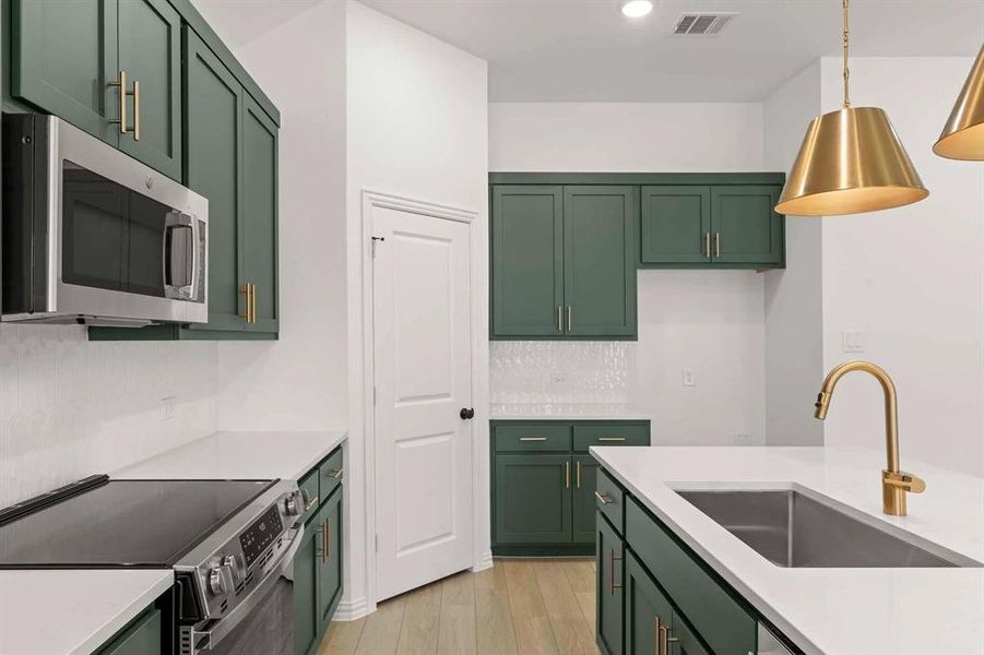 Furnished interior view inside a new home in Monticello Park, Princeton (Image 9).