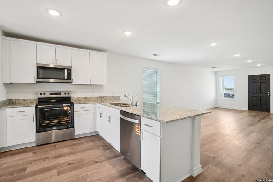 Furnished interior view inside a new home in , New Braunfels (Image 10). Furnished interior view inside a new home in , New Braunfels (Image 10).