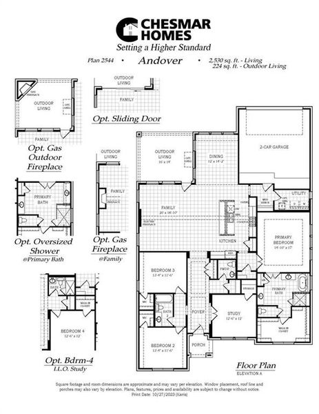 2D floor plan layout of this home in Karis, Crowley, TX (Image 5).