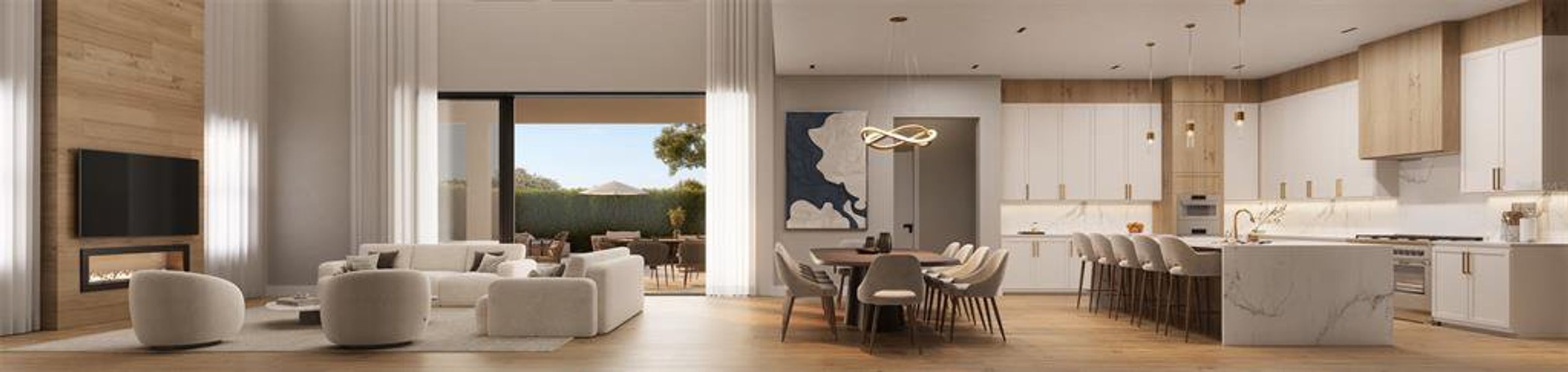 Furnished interior view inside a new home in , Oakland (Image 8).
