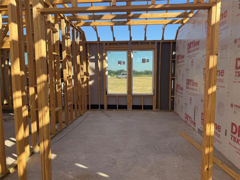 In-progress construction of a new home in Grange 45', Katy, TX (Image 4). In-progress construction of a new home in Grange 45', Katy, TX (Image 4).