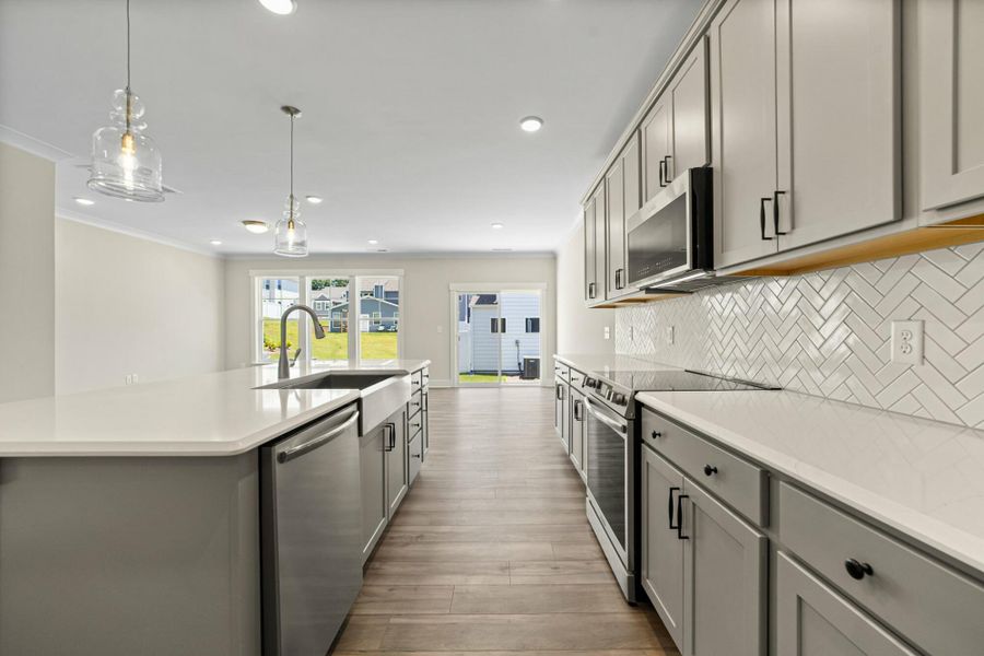Furnished interior view inside a new home in Harbor Crossing, Greensboro (Image 10).