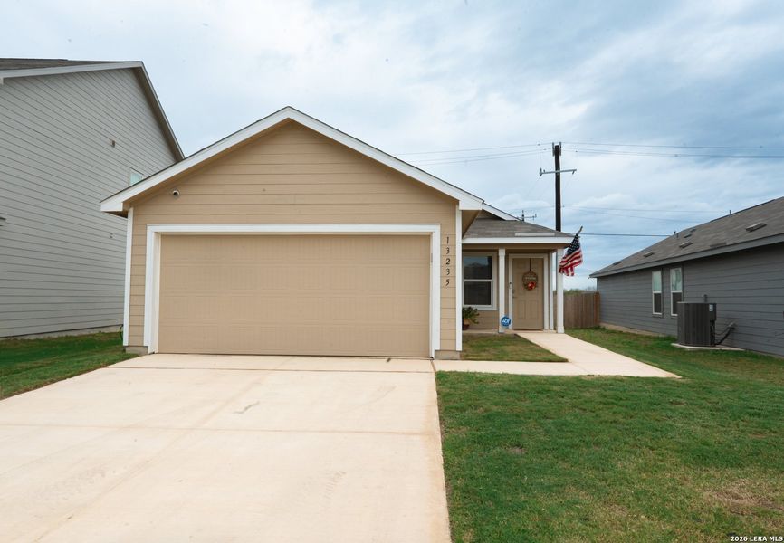 Front exterior of a new home in Mission del Lago, San Antonio, TX, highlighting curb appeal (Image 1). Front exterior of a new home in Mission del Lago, San Antonio, TX, highlighting curb appeal (Image 1).