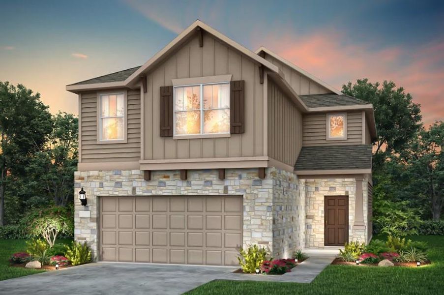 Pulte Homes, Rybrook elevation J rendering