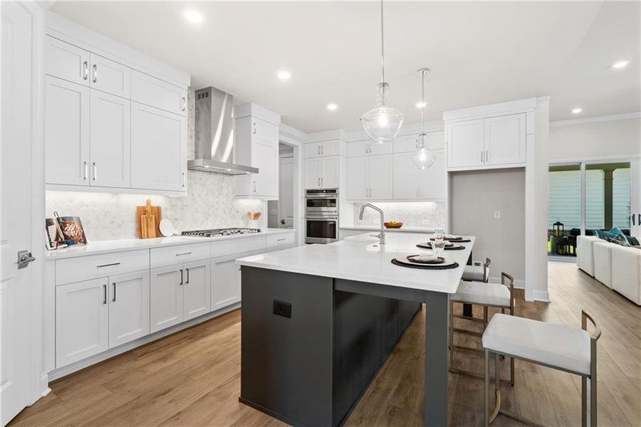 Furnished interior view inside a new home in Promenade at Sawnee Village, Cumming (Image 8).