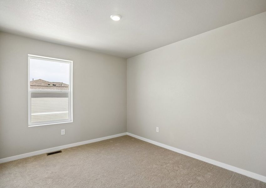 The secondary bedrooms have carpet.