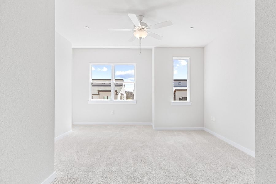 Spacious, unfurnished interior of a new home in Willow Grove Townhomes, Melissa (Image 32).