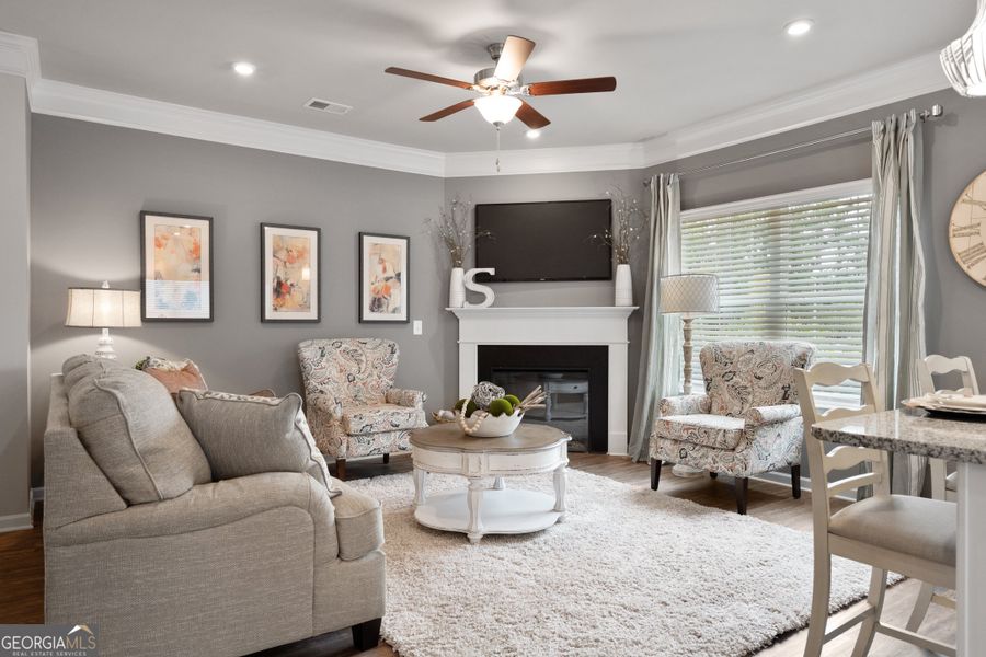 Furnished interior view inside a new home in Crescent Towns, Riverdale (Image 10).