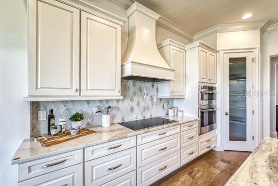 Gourmet Kitchen with Double Oven, Cooktop and Range Hood