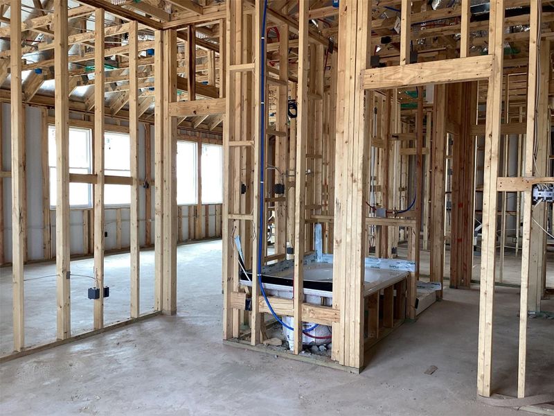 In-progress construction of a new home in Lariat, Liberty Hill, TX (Image 11).