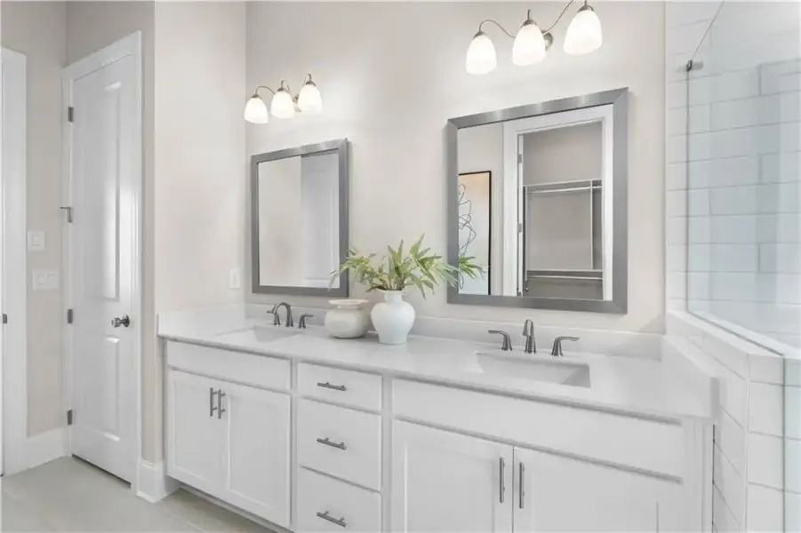 Furnished interior view inside a new home in The Villas at Aberdeen, Hoschton (Image 15).
