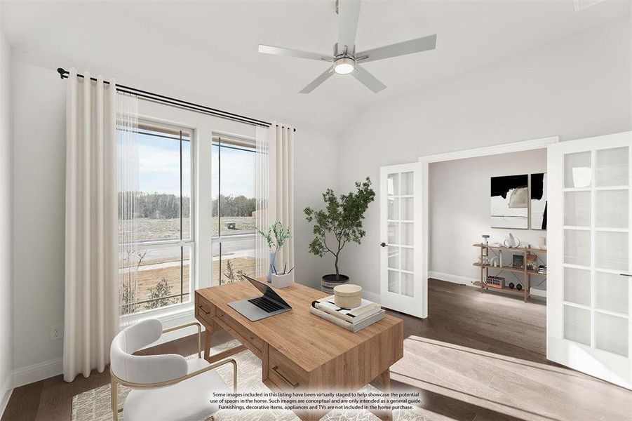 Furnished interior view inside a new home in Sable Creek, Sanger (Image 14).