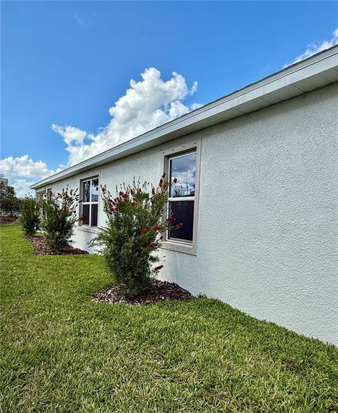 Exterior details and patio area of a home in Star Farms at Lakewood Ranch, Lakewood Ranch (Image 3).