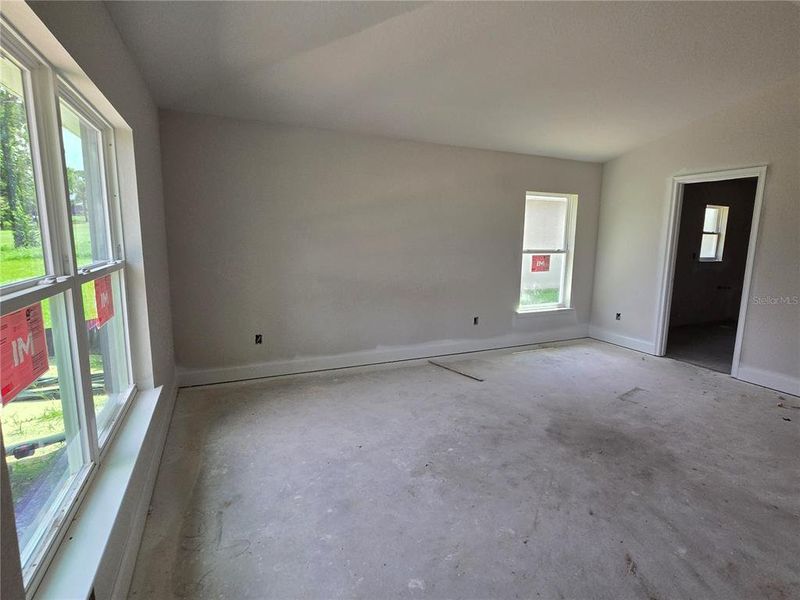 double window in main bedroom