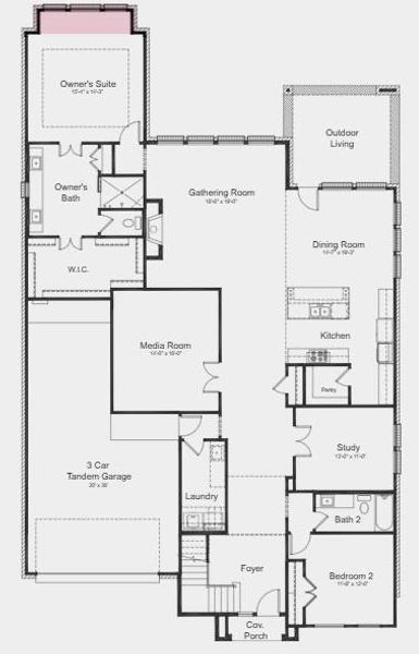 Additional Highlights Include: Bay window at primary suite, upgraded mahogany front door, and stucco in place of siding.