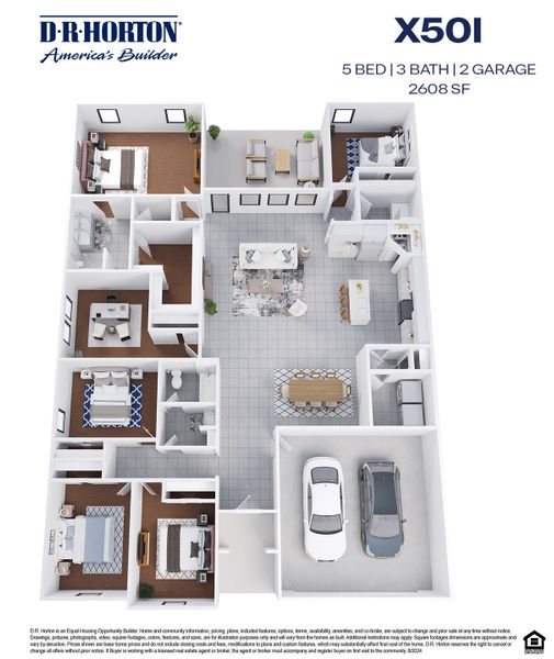 2D floor plan layout of this home in Williams Reserve East, Conroe, TX (Image 2). 2D floor plan layout of this home in Williams Reserve East, Conroe, TX (Image 2).