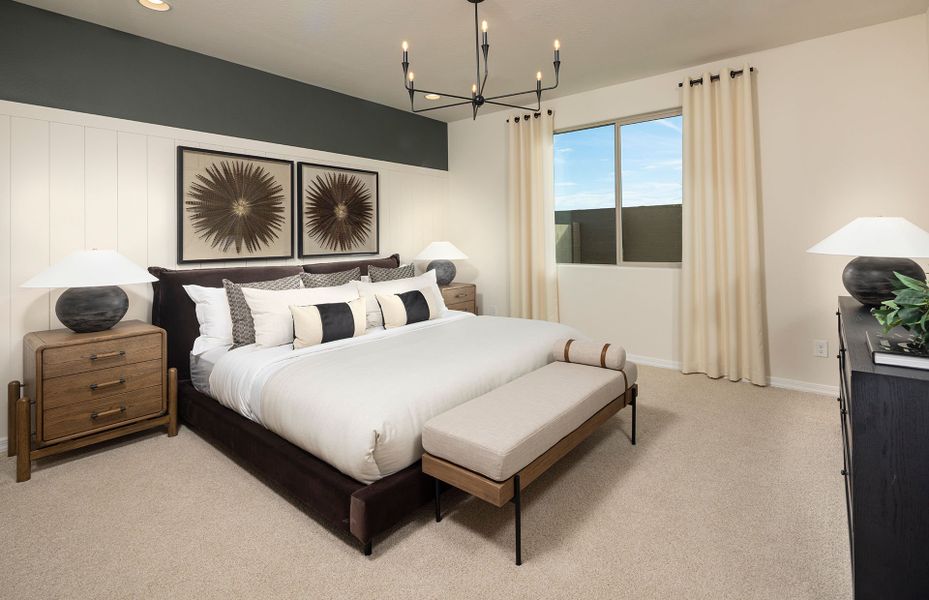Representative furnished interior of a home built from the Parklane by Pulte Homes in El Rancho Santa Rosa, Maricopa (Image 12).