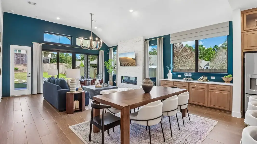 Representative furnished interior of a home built from the Lauren by Chesmar Homes in Audubon, Magnolia (Image 12).