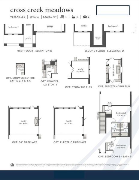 This outstanding floor plan features elevation D, the optional powder bath and so much more!