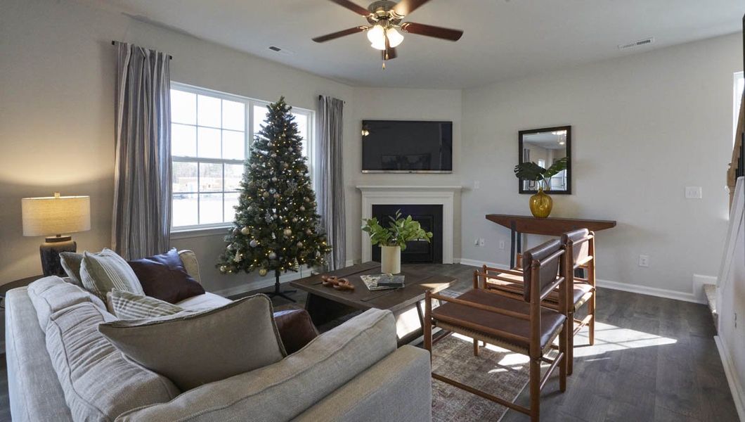 Representative furnished interior of a home built from the Penwell by D.R. Horton in Fishel Village, Winston-Salem (Image 17). Representative furnished interior of a home built from the Penwell by D.R. Horton in Fishel Village, Winston-Salem (Image 17).