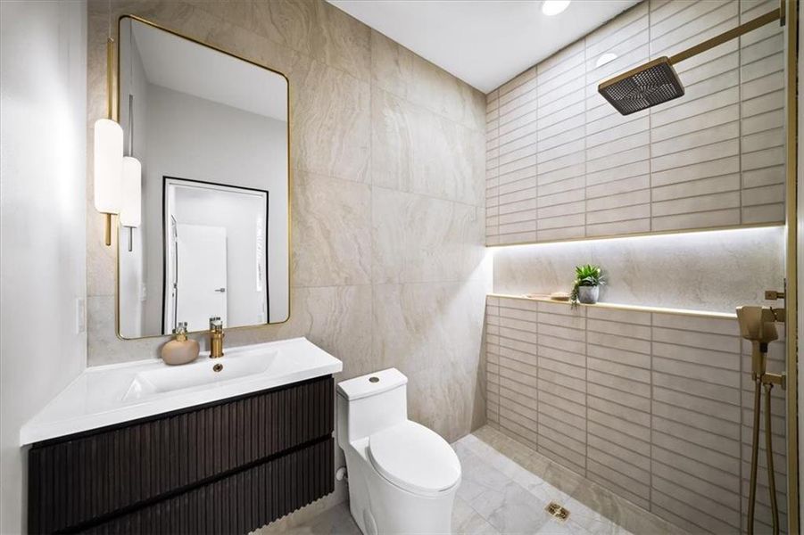 Furnished interior view inside a new home in , Atlanta (Image 3).