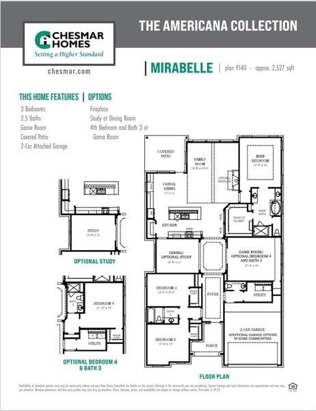 2D floor plan layout of this home in Jordan Ranch 40's, Fulshear, TX (Image 6).