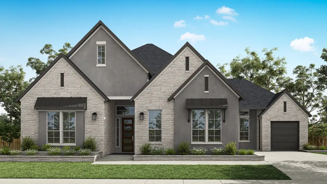 Representative exterior photo of a completed home built from the Avila by Tri Pointe Homes in Dunham Pointe, Cypress, TX (Image 3).