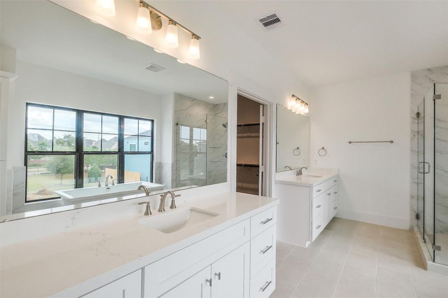 Furnished interior view inside a new home in Timbergrove Trails, Houston (Image 9).