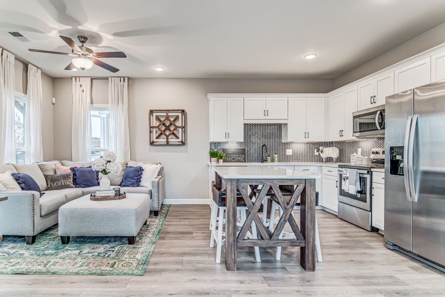 Representative furnished interior of a home built from the Crawford by Parkside Builders in The Woods, Gallatin (Image 8).