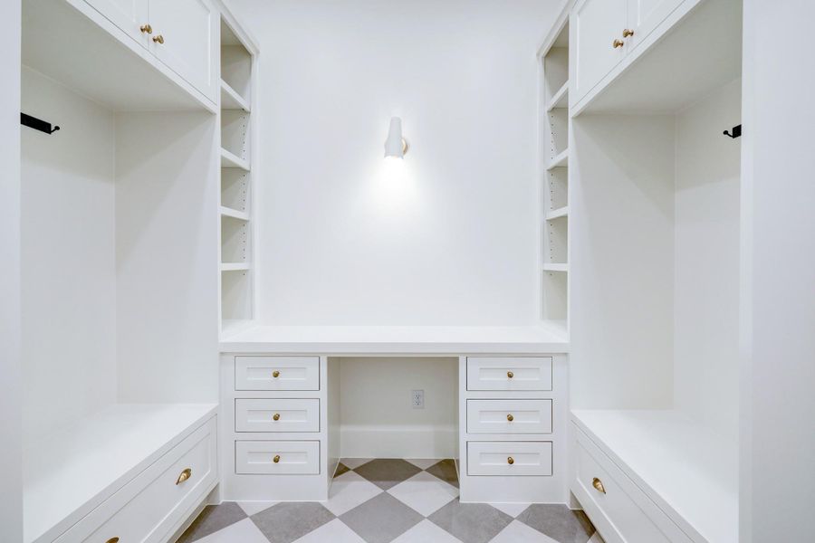 Mud room with built-in desk located off the butlers pantry. *Previous Project*