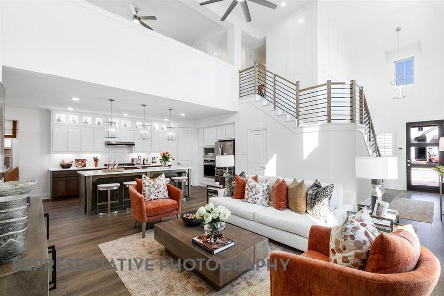 Furnished interior view inside a new home in The Parks at Wilson Creek, Celina (Image 24).