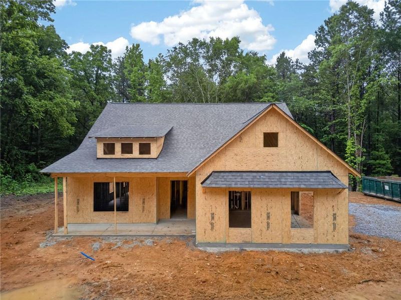 In-progress construction of a new home in , Silver Creek, GA (Image 36).