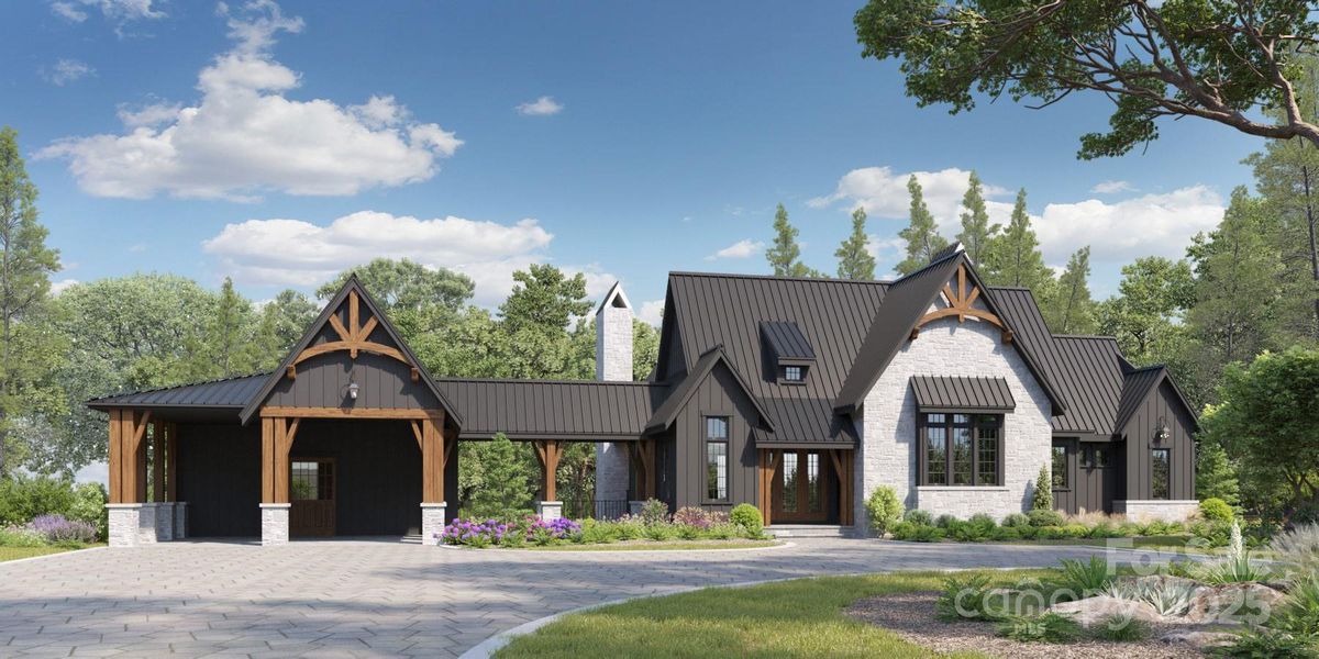 Front exterior of a new home in , Davidson, NC, highlighting curb appeal (Image 6).