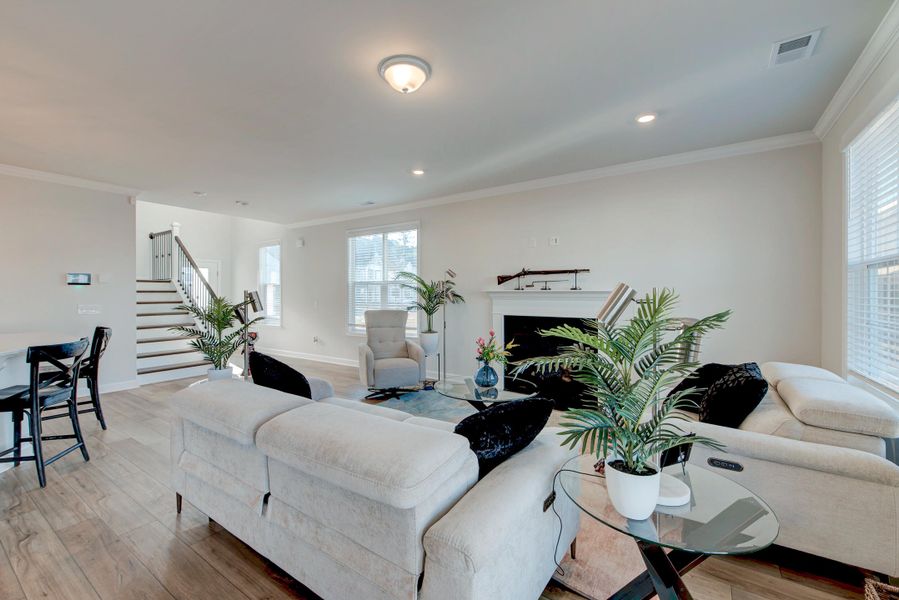 Furnished interior view inside a new home in Six Oaks, Summerville (Image 41). Furnished interior view inside a new home in Six Oaks, Summerville (Image 41).